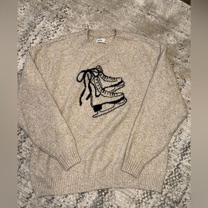 Hollister Novelty Ice Skate Sweater